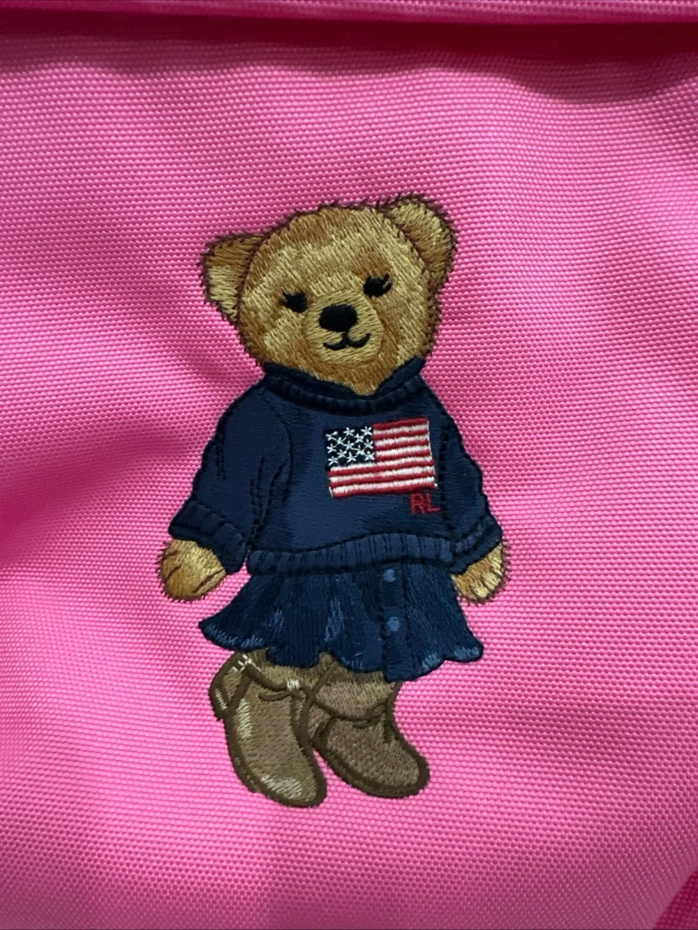 Polo by Ralph Lauren Pink Polo Bear Kids Backpack